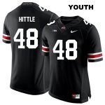 Youth NCAA Ohio State Buckeyes Logan Hittle #48 College Stitched Authentic Nike White Number Black Football Jersey KP20B74GK